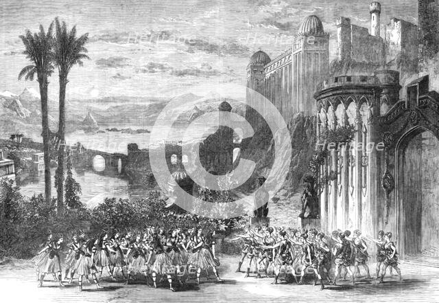 Scene in "The Yellow Dwarf", at Covent Garden Theatre, 1870. Creator: Unknown.