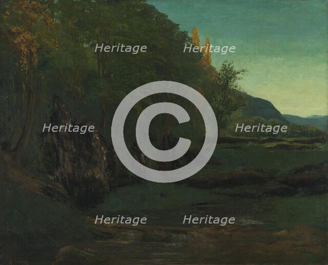 Landscape from Jura, 1868. Creator: Gustave Courbet.