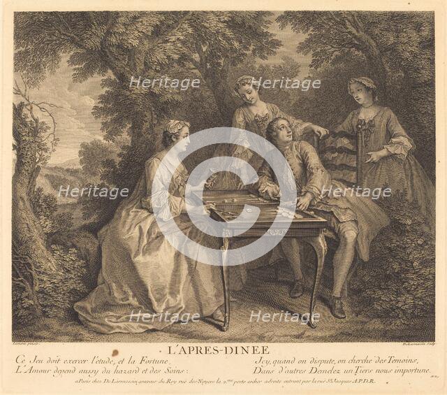 L'apres-diner, 1741. Creator: Nicolas de Larmessin.