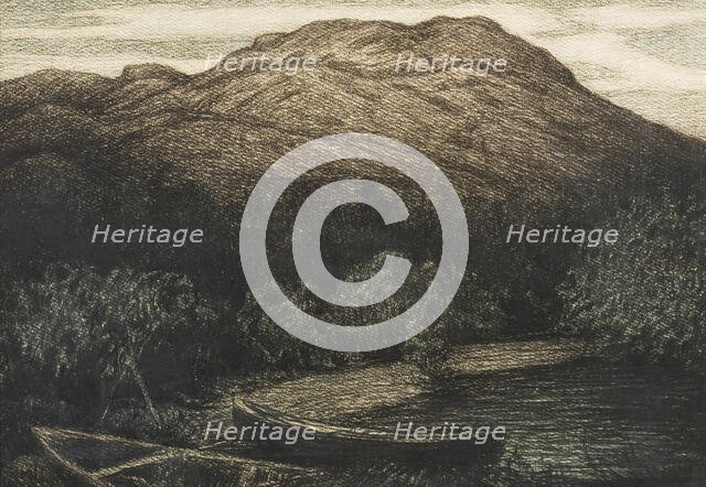 Lake Shore in Bohuslän, 1908. Creator: Karl Nordström.