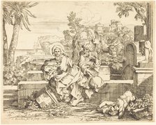 Rest on the Flight into Egypt, c. 1650. Creator: Sébastien Bourdon.