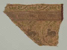 Silk Fragment, 1350-1399. Creator: Unknown.