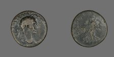 As (Coin) Portraying Emperor Trajan, 98-100. Creator: Unknown.