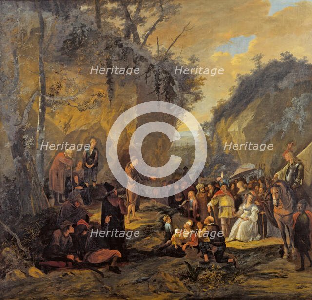 John the Baptist Preaching in the Wilderness, c1652-1653. Creator: Jan Steen.