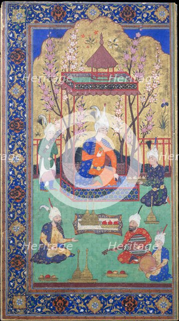 Prince in a Garden Courtyard, 1525-30. Creator: Unknown.