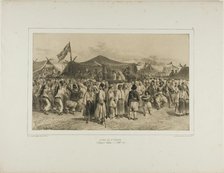 St. Pierre fair, Giourjevo, Wallachia, July 11, 1837, 1839. Creator: Auguste Raffet.