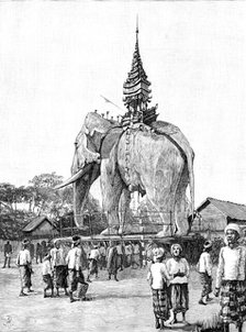 A Monster Elephant at Mandalay, 1890. Creator: Unknown.
