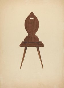 Zoar "Peasant" Chair, c. 1941. Creator: Ralph Russell.