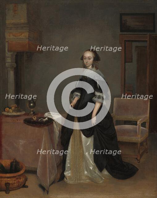 Maria van Suchtelen, c. 1666. Creator: Gerard Terborch II.