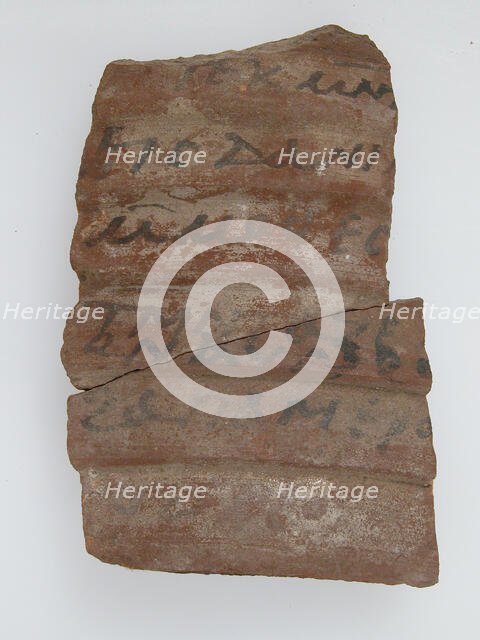 Ostrakon, Coptic, 600. Creator: Unknown.