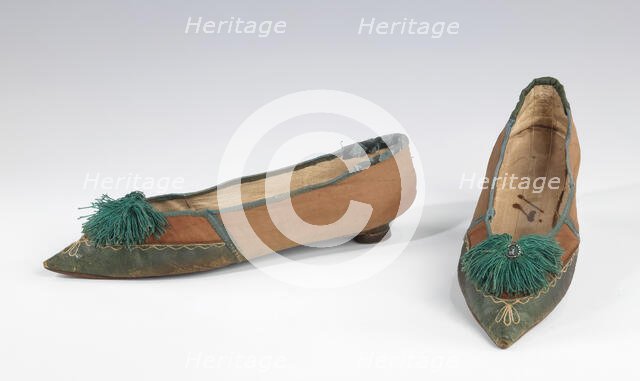 Slippers, European, 1805-10. Creator: Unknown.