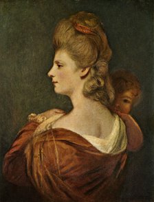 'Portrait of Lady and Child', c1780, (c1912). Artist: Unknown.