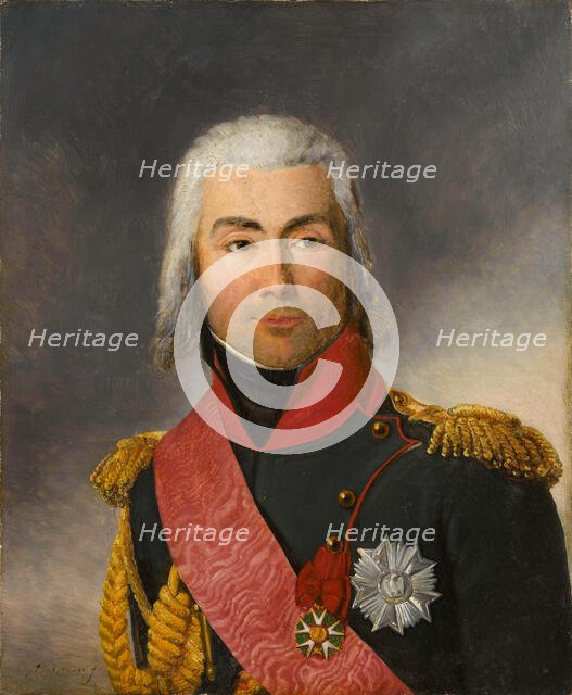 Portrait of Jean-Baptiste Bessières (1768-1813), Marshal of France, c1806. Creator: Riesener, Henri-Françoiss (1767-1828).