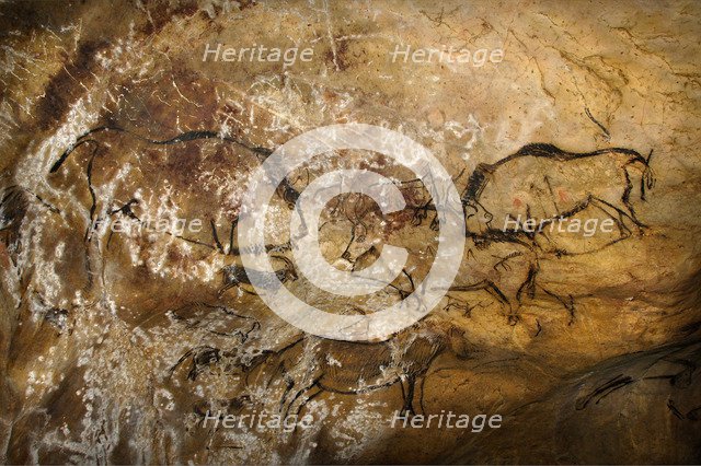 Painting in the Cave of Niaux. Artist: Art of the Upper Paleolithic 