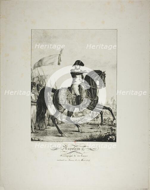 Napoleon Accompanied by his Good Men, Returning to France on March 1, 1815, March 20, 1815. Creator: Francois Pascal Simon Gerard.