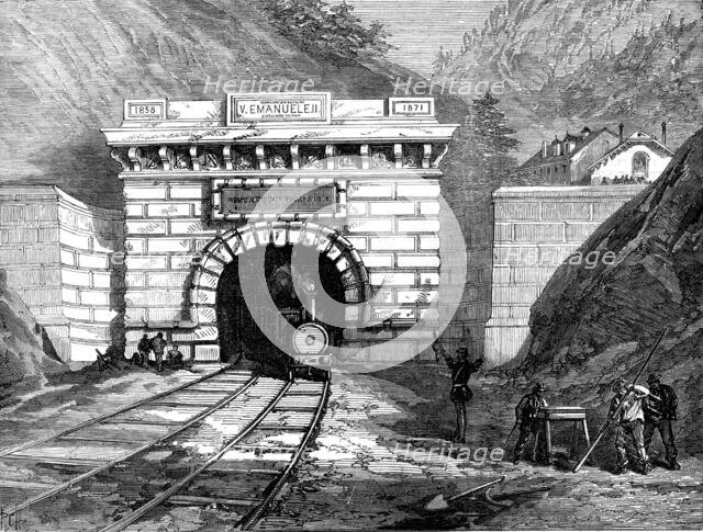 North entrance to the Mont Cenis Tunnel: Modane, 1871. Creator: Unknown.