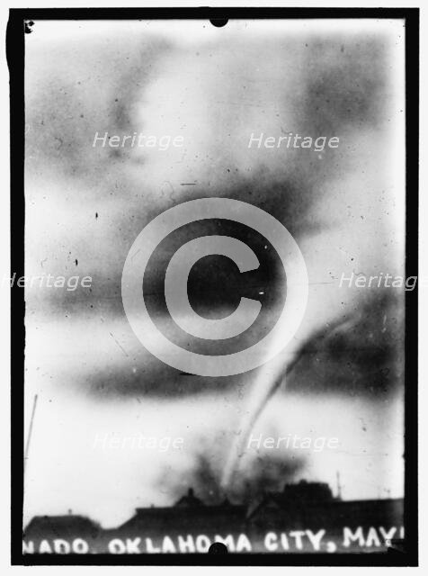 Tornado, Oklahoma City, May, between 1913 and 1917. Creator: Harris & Ewing.