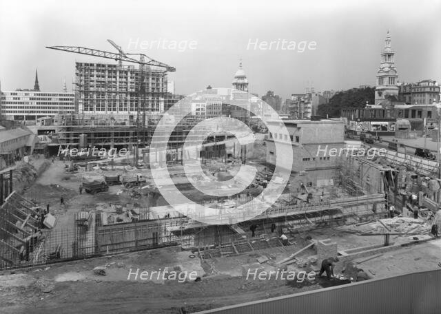 Paternoster Square, City of London, 03/09/1962. Creator: John Laing plc.