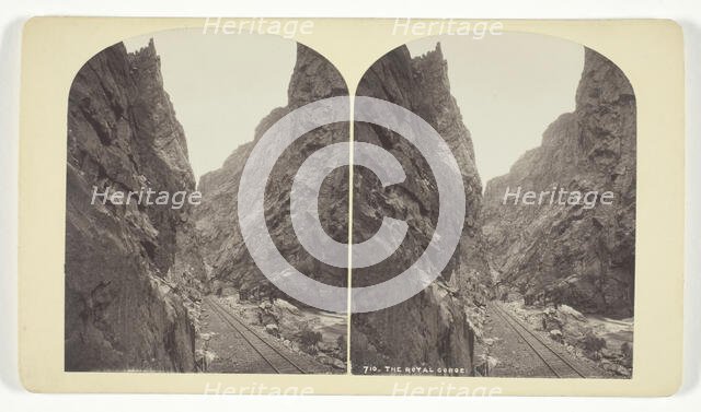 The Royal Gorge, 1879/92. Creator: William H. Jackson.