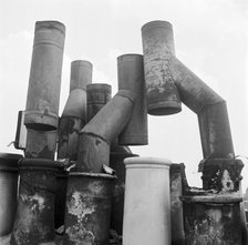 Chimney pots, Soho,  London, 1960-1965. Artist: John Gay