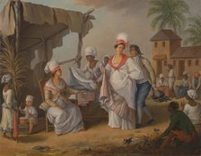 Market Day, Roseau, Dominica, ca.1780. Creator: Agostino Brunias.