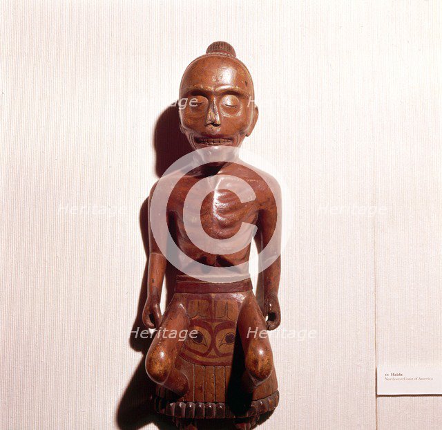 Figure of a Medicine Man, Haida Tribe, Pacific Northwest Coast Indian. Artist: Unknown.