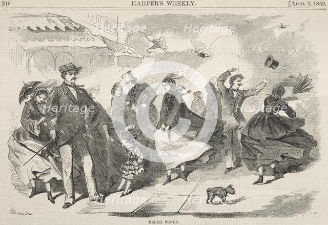 March Winds, 1859. Creator: Winslow Homer (American, 1836-1910).