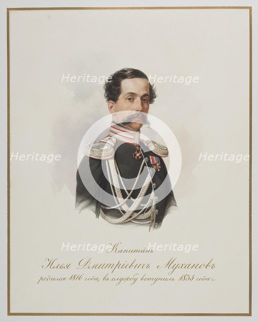 Ilya Dmitrievich Mukhanov (1815-1893). Artist: Hau (Gau), Vladimir Ivanovich (1816-1895)