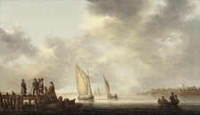 A Pier Overlooking Dordrecht, early 1640s. Creator: Aelbert Cuyp.