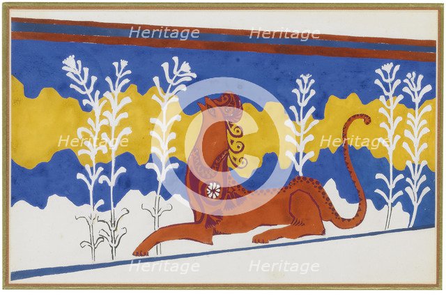 Stage design for the Ballet Phèdre, ca 1923. Artist: Bakst, Léon (1866-1924)