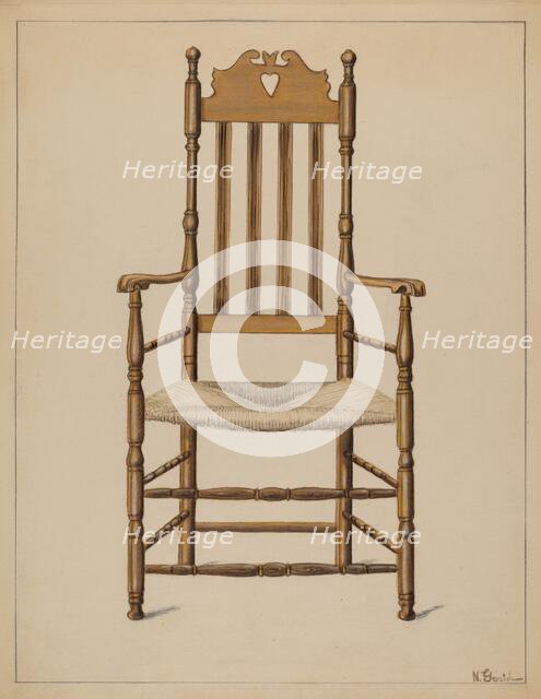 Armchair, c. 1936. Creator: Nicholas Gorid.