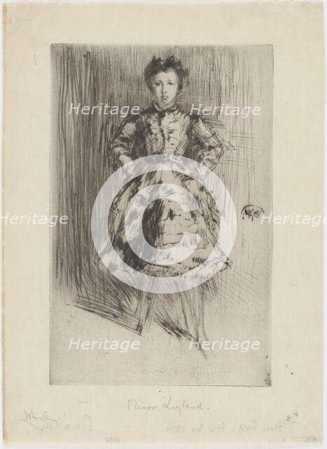 Elinor Leyland, 1873. Creator: James Abbott McNeill Whistler.