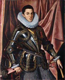 Portrait of Prince Philip Emmanuel of Savoy (1586–1605), ca 1604. Artist: Pantoja de la Cruz, Juán (1553-1608)
