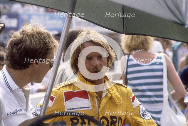 Keke Rosberg at the British Grand Prix, Brands Hatch, Kent, 1982. Artist: Unknown