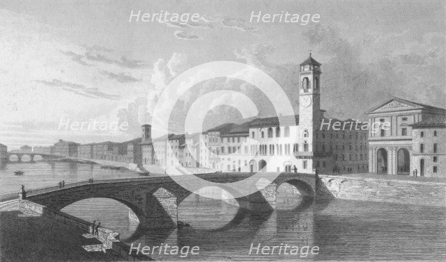 'Pisa', 1818.  Artist: Charles Theodosius Heath.