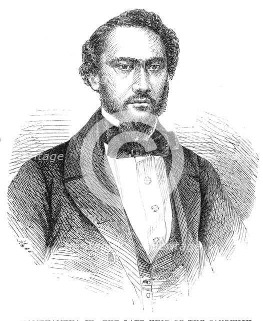 Kamehameha IV., the late King of the Sandwich Islands, 1864. Creator: Unknown.