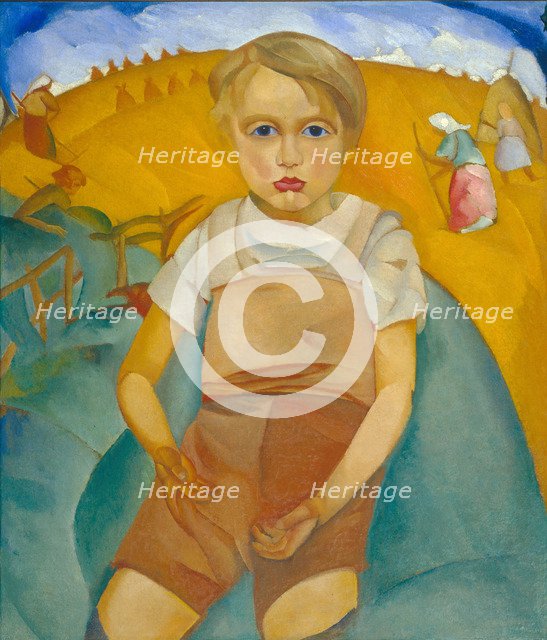 The worldling (Portrait of the son), 1920. Artist: Grigoriev, Boris Dmitryevich (1886-1939)