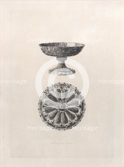 Lapis Lazuli Cup, 1868. Creator: Jules-Ferdinand Jacquemart.