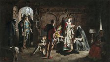 Sten Sture the Elder Frees the Captive Danish Queen Christina from the Vadstena Monastery, 1876. Creator: Larsson, Carl (1853-1919).