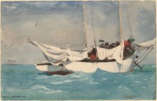 Key West, Hauling Anchor, 1903. Creator: Winslow Homer.