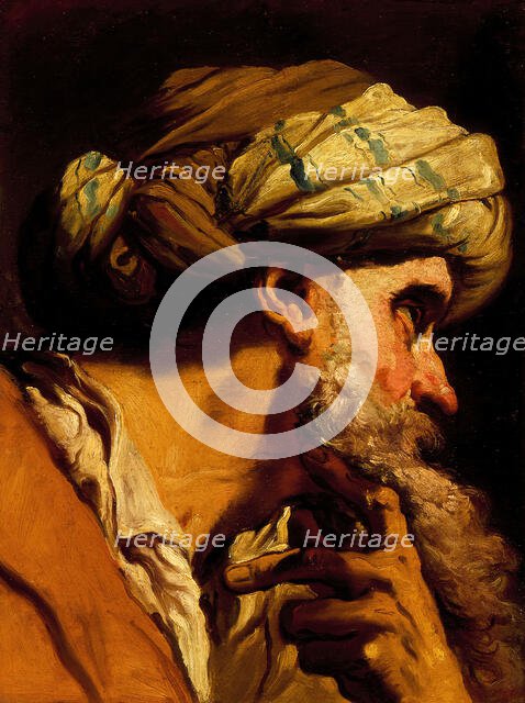 Study of an Oriental Head for 'The Marriage at Cana', between c1766 and c1775. Creator: Gaetano Gandolfi.