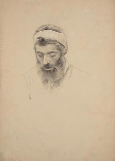 Study of a Bearded Man, undated. (c1900s) Creator: Franz von Matsch.