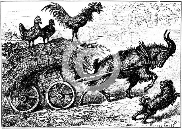 Illustration from the children's book Little Bo-Peep, c1880.  Artist: Ernest Henry Griset