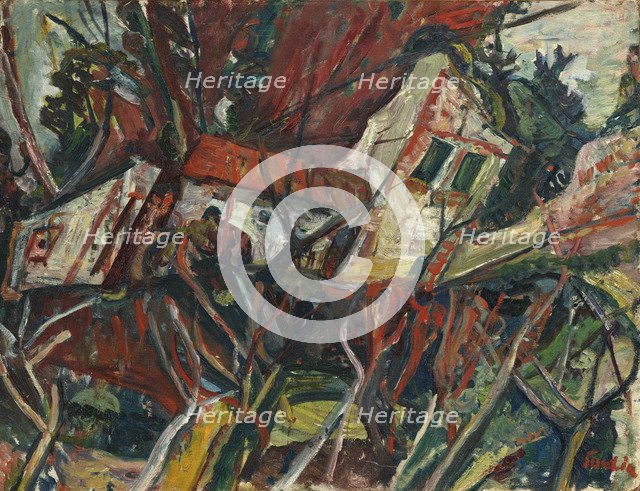 Landscape with Red Roof, ca 1919.