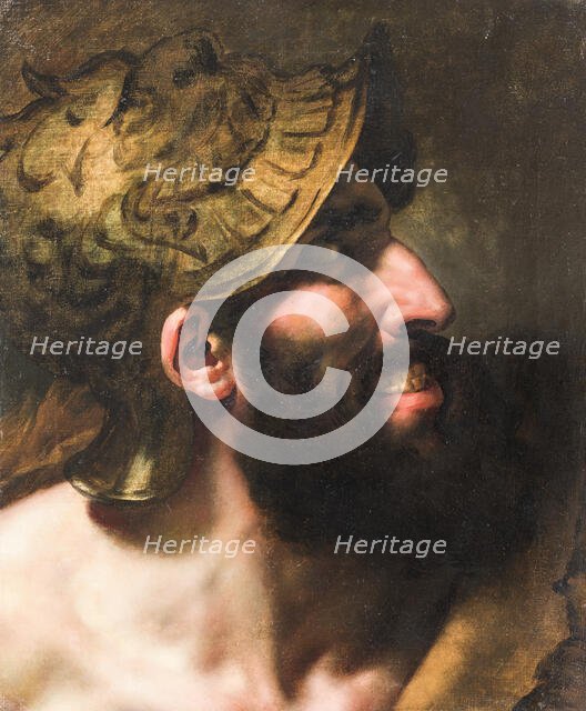 Capaneus - Study called The Blasphemic, late 18th-early 19th century. Creator: Anne-Louis Girodet de Roussy-Trioson.