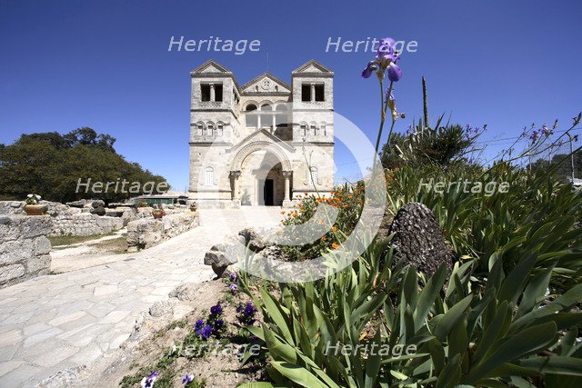 Basilica of the Transfiguration, Mount Tabor, Israel. Artist: Samuel Magal