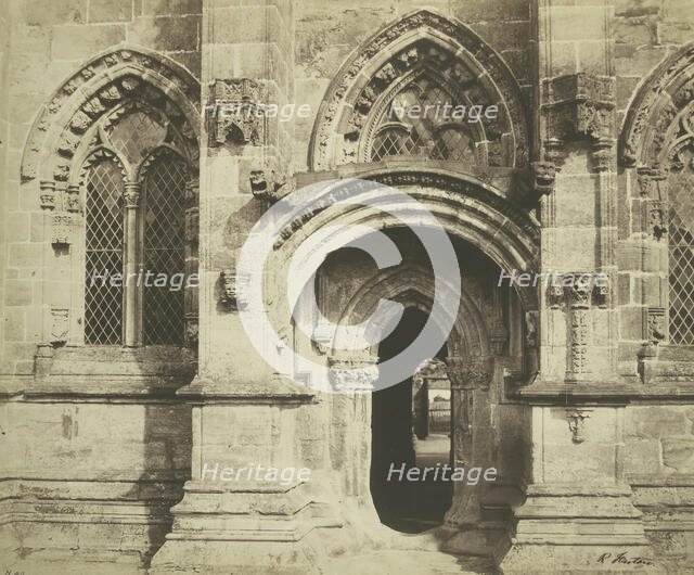 Roslin Chapel, South Porch, 1856. Creator: Roger Fenton.