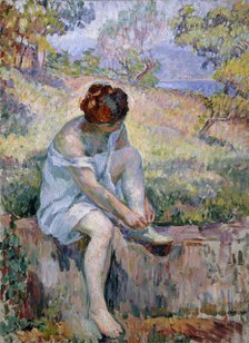 'Before Bathing', 1906-1907.  Artist: Henri Baptiste Lebasque