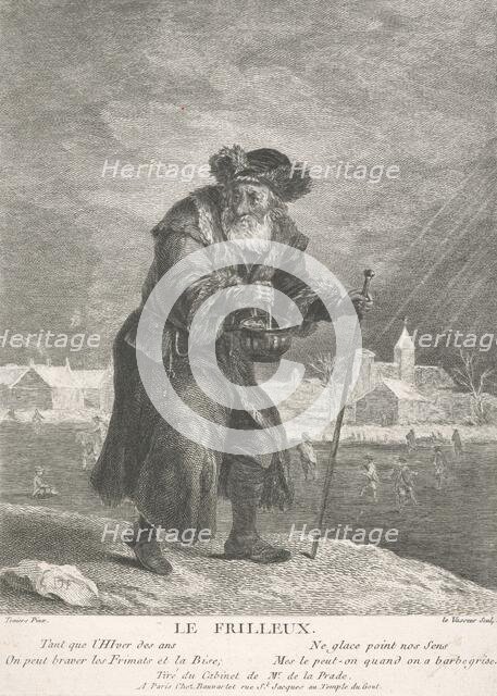 Allegory of the four seasons: Winter, 1749-1797. Creator: Jean-Charles Levasseur.