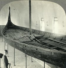'The Famous Viking Ship (Restored) at the Bygdo Museum, Oslo, Norway', c1930s. Creator: Unknown.